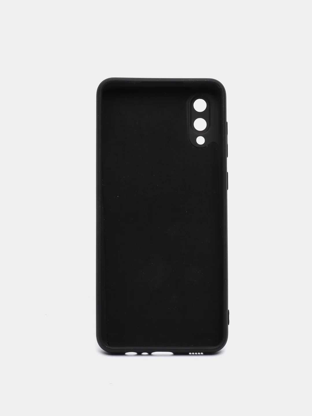 Черный чехол Silicone Cover для Samsung Galaxy A02, силиконовый
