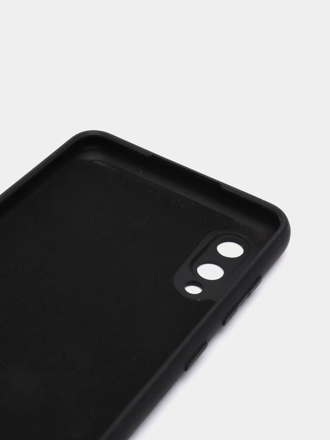 Черный чехол Silicone Cover для Samsung Galaxy A02, силиконовый