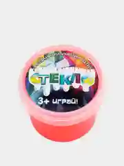 Алый слайм "Стекло" НЕОН Party Slime