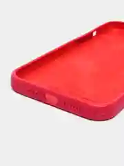Бордовый чехол Silicone Case для iPhone 12 Pro Max с логотипом закрытый низ