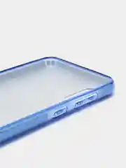 Синий чехол силиконовый с блестками для  Samsung Galaxy A02 2021 Противоударный чехол