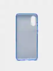 Синий чехол силиконовый с блестками для  Samsung Galaxy A02 2021 Противоударный чехол