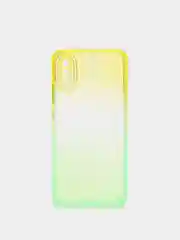 Желтый чехол для Xiaomi Poco X3, Redmi 9C, Redmi 9A, Redmi 10, неоновый, двухцветный