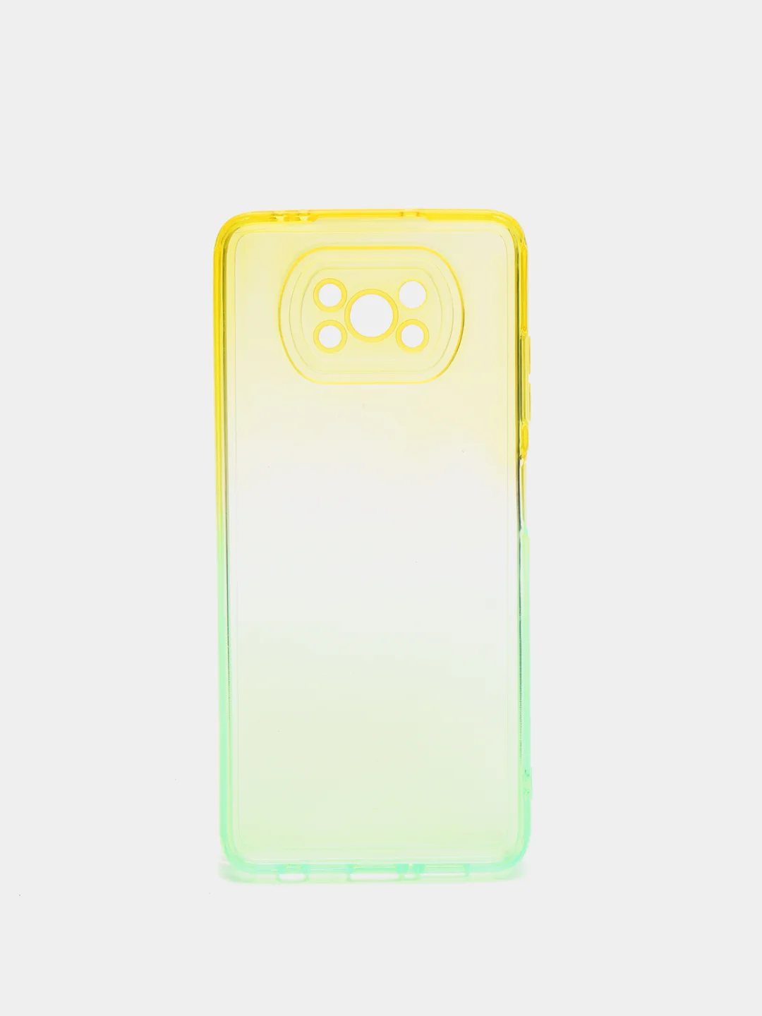 Желтый чехол для Xiaomi Poco X3, Redmi 9C, Redmi 9A, Redmi 10, неоновый, двухцветный