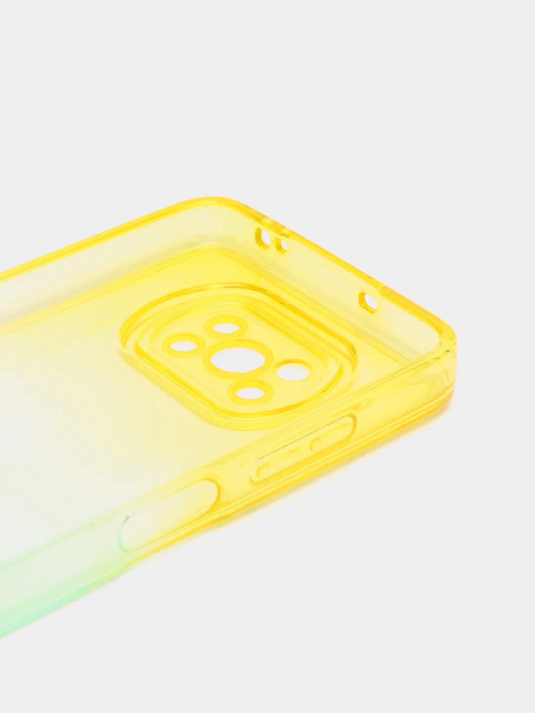 Желтый чехол для Xiaomi Poco X3, Redmi 9C, Redmi 9A, Redmi 10, неоновый, двухцветный