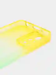 Желтый чехол для Xiaomi Poco X3, Redmi 9C, Redmi 9A, Redmi 10, неоновый, двухцветный