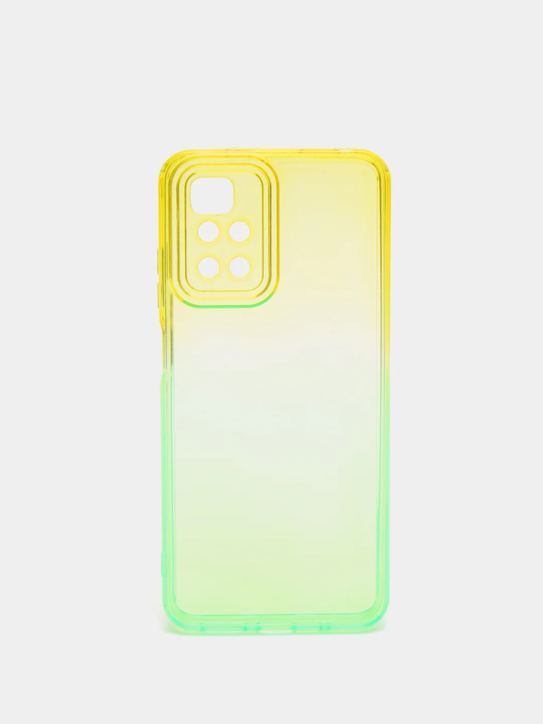 Желтый чехол для Xiaomi Poco X3, Redmi 9C, Redmi 9A, Redmi 10, неоновый, двухцветный