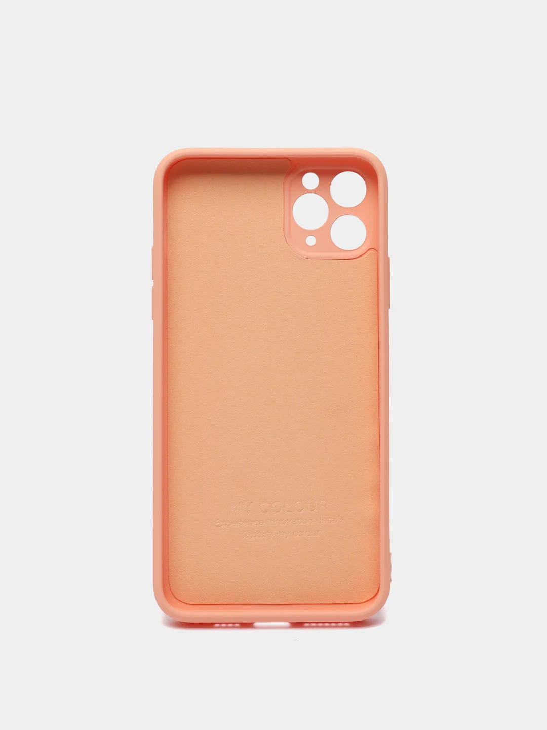 Розовый чехол силиконовый с защитой камеры для Apple iPhone 11 Pro Max, с бархатной подкладкой