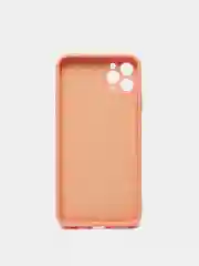 Розовый чехол силиконовый с защитой камеры для Apple iPhone 11 Pro Max, с бархатной подкладкой