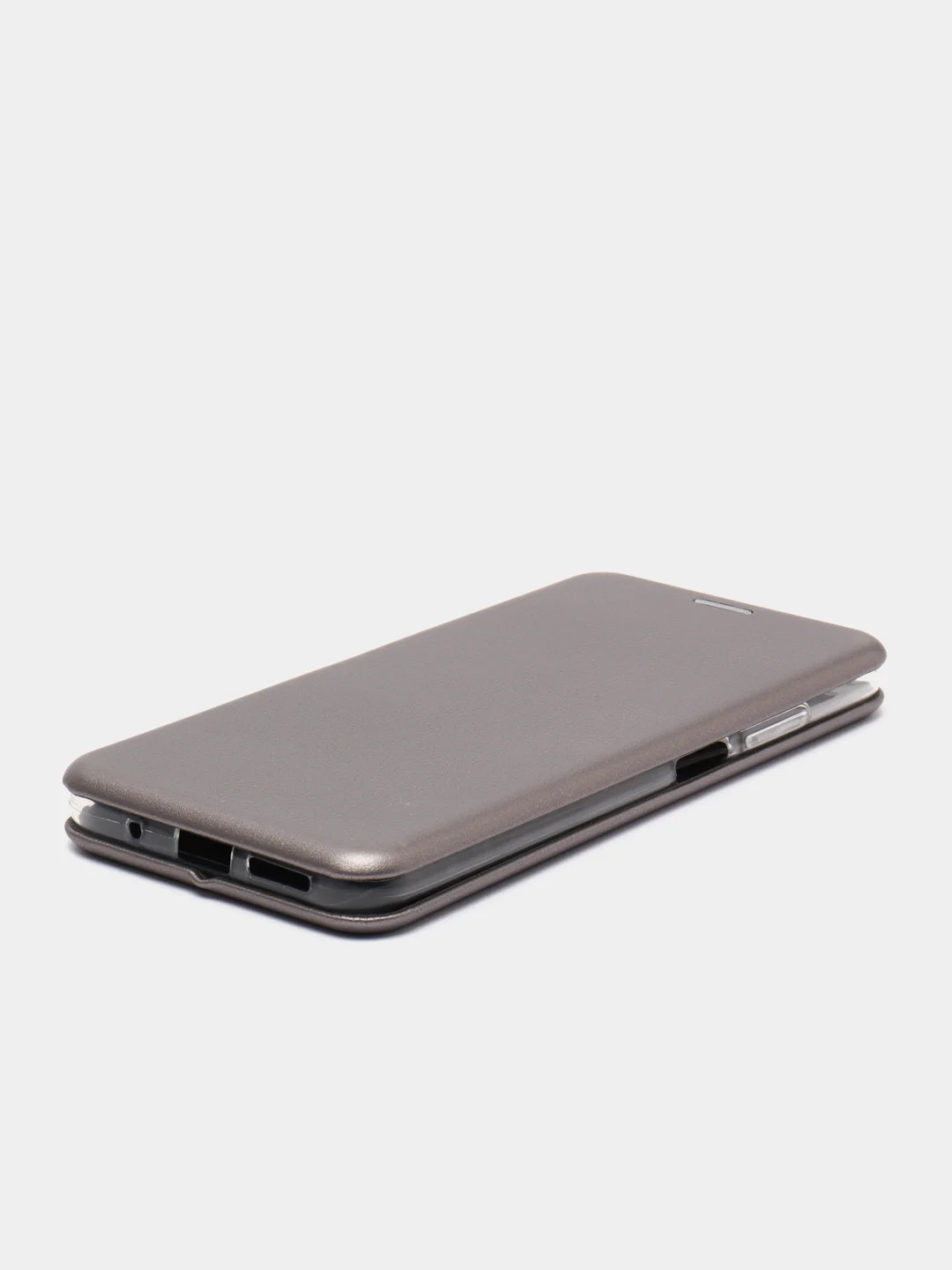 Серебряный чехол-книжка Xiaomi Redmi 10, Сяоми Редми 10