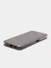 Серебряный чехол-книжка Xiaomi Redmi 10, Сяоми Редми 10