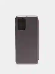 Серебряный чехол-книжка Xiaomi Redmi 10, Сяоми Редми 10