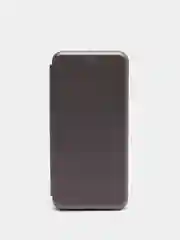 Серебряный чехол-книжка Xiaomi Redmi 10, Сяоми Редми 10