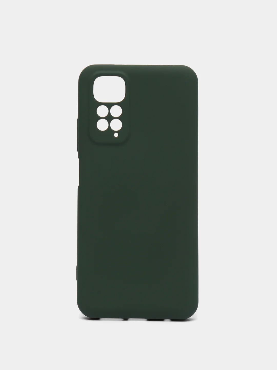 Тёмно-зелёный чехол силиконовый Xiaomi Redmi Note 11 4G, Redmi Note 11S, Сяоми Редми Нот 11 4G, 11С