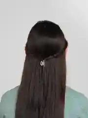Серебряный заколка-краб для волос металлическая, 2,5 см