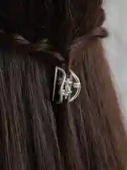 Серебряный заколка-краб для волос металлическая, 2,5 см