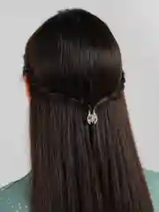 Серебряный заколка-краб для волос металлическая, 2,5 см