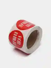 Красный наклейки для акций, 250 штук, 4 х 4 см