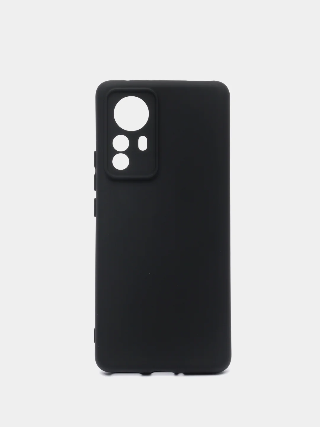 Черный чехол Xiaomi 12 Pro, Сяоми 12 Про, силиконовый, цветной, с мягким подкладом