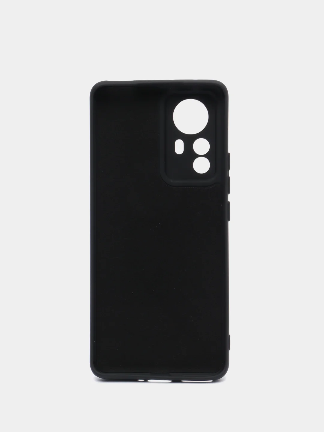 Черный чехол Xiaomi 12 Pro, Сяоми 12 Про, силиконовый, цветной, с мягким подкладом