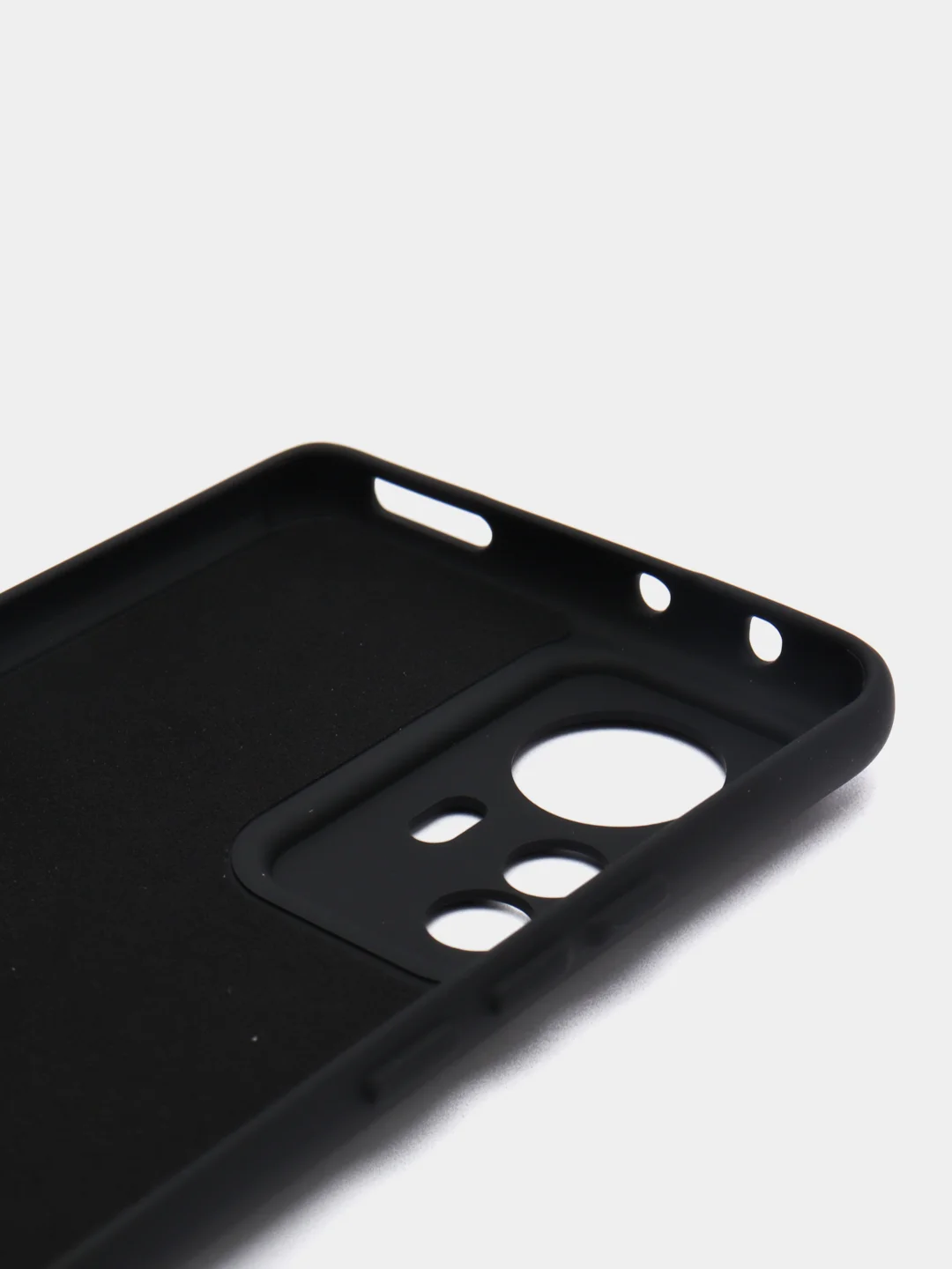 Черный чехол Xiaomi 12 Pro, Сяоми 12 Про, силиконовый, цветной, с мягким подкладом