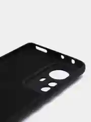 Черный чехол Xiaomi 12 Pro, Сяоми 12 Про, силиконовый, цветной, с мягким подкладом
