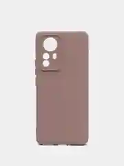 Бежевый чехол Xiaomi 12 Pro, Сяоми 12 Про, силиконовый, цветной, с мягким подкладом