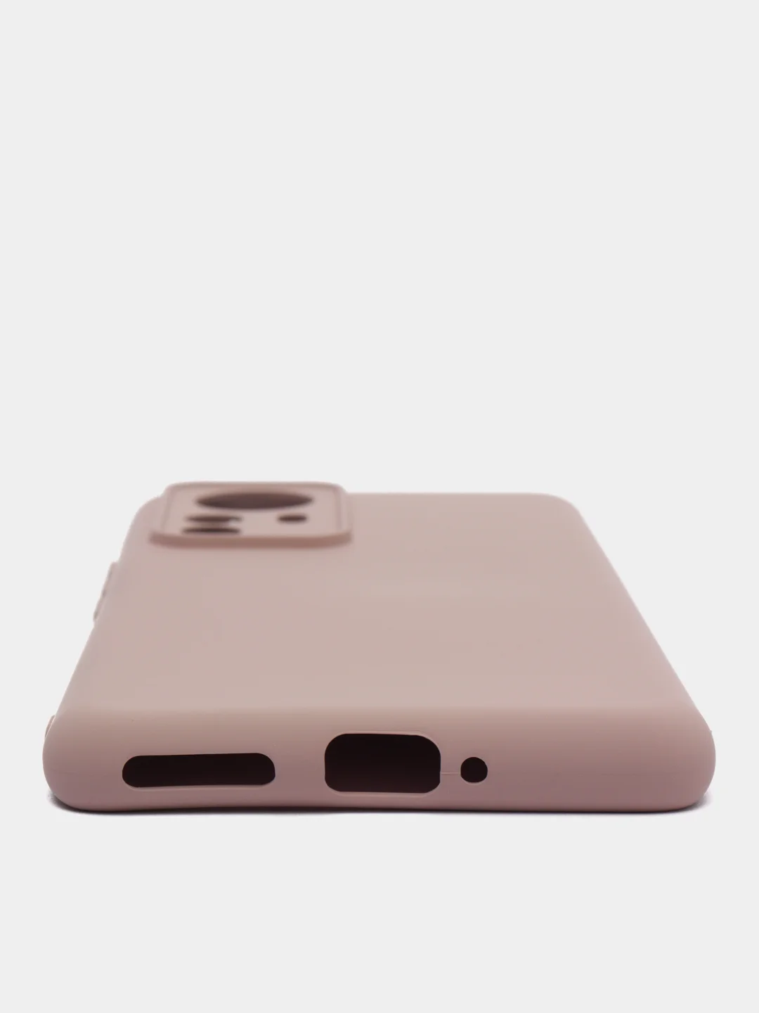 Бежевый чехол Xiaomi 12 Pro, Сяоми 12 Про, силиконовый, цветной, с мягким подкладом