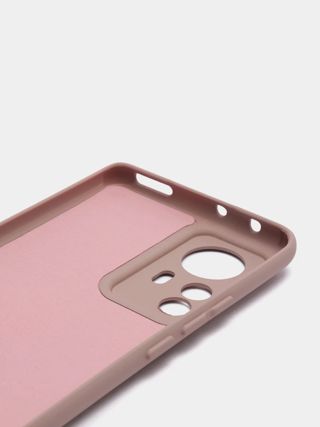Бежевый чехол Xiaomi 12 Pro, Сяоми 12 Про, силиконовый, цветной, с мягким подкладом