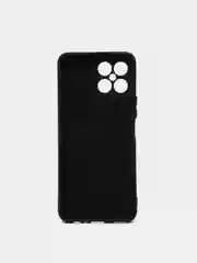 Черный чехол Honor X8 4G, Хонор Х8 4Г силиконовый, цветной с мягким подкладом