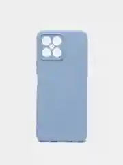 Голубой чехол Honor X8 4G, Хонор Х8 4Г силиконовый, цветной с мягким подкладом
