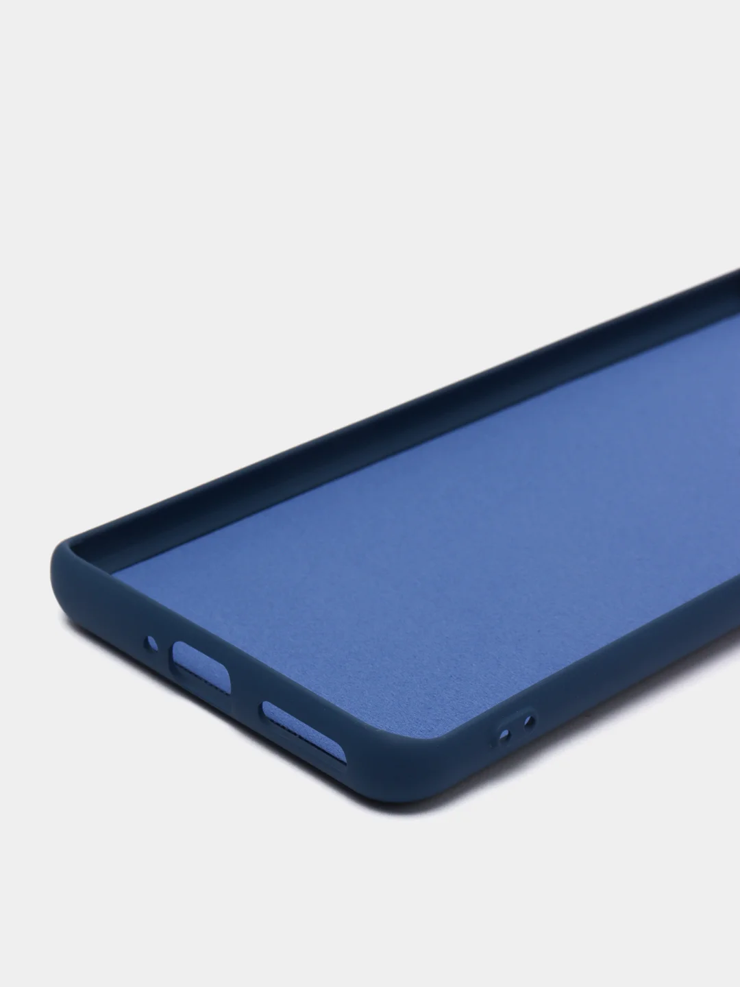 Темно-синий чехол Xiaomi 12 Pro, Сяоми 12 Про, силиконовый, цветной, с мягким подкладом