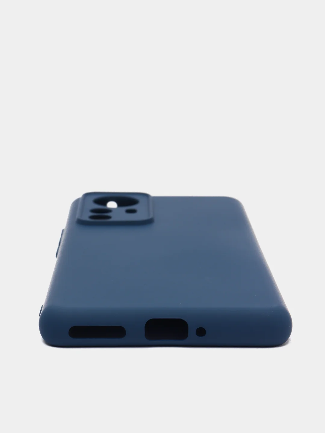 Темно-синий чехол Xiaomi 12 Pro, Сяоми 12 Про, силиконовый, цветной, с мягким подкладом