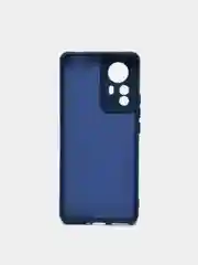 Темно-синий чехол Xiaomi 12 Pro, Сяоми 12 Про, силиконовый, цветной, с мягким подкладом