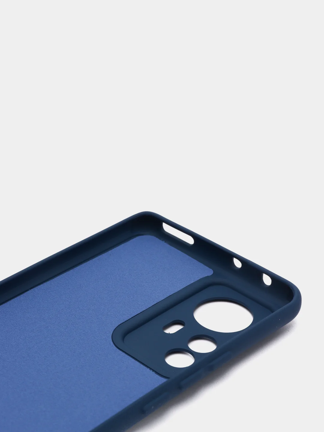 Темно-синий чехол Xiaomi 12 Pro, Сяоми 12 Про, силиконовый, цветной, с мягким подкладом