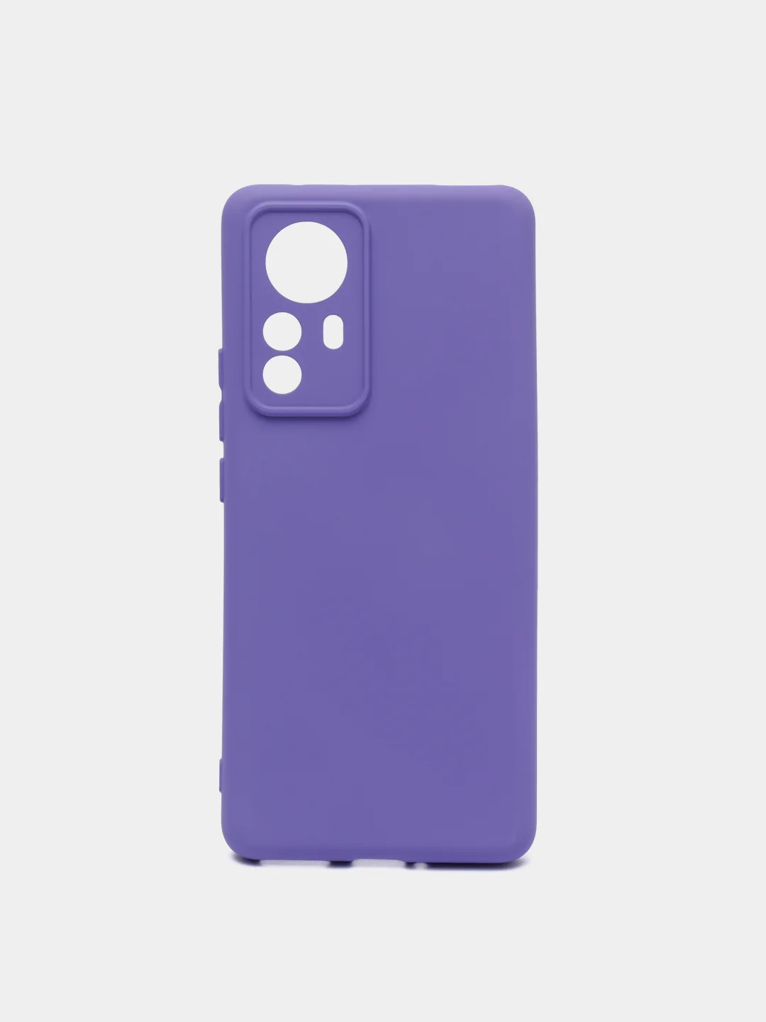Фиолетовый чехол Xiaomi 12 Pro, Сяоми 12 Про, силиконовый, цветной, с мягким подкладом