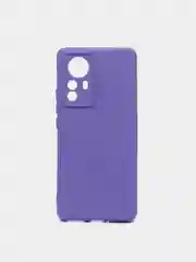 Фиолетовый чехол Xiaomi 12 Pro, Сяоми 12 Про, силиконовый, цветной, с мягким подкладом