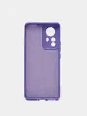 Фиолетовый чехол Xiaomi 12 Pro, Сяоми 12 Про, силиконовый, цветной, с мягким подкладом