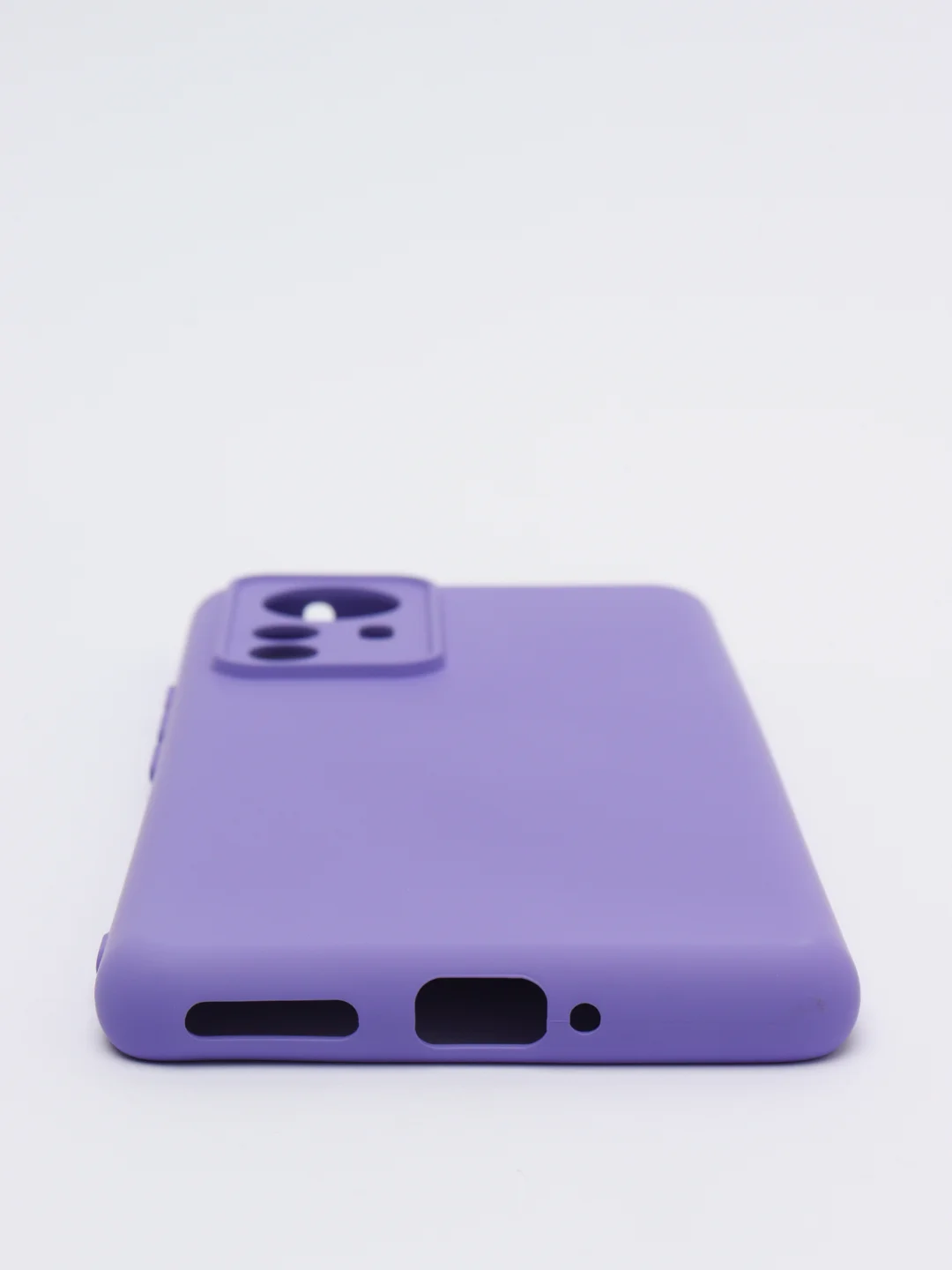 Фиолетовый чехол Xiaomi 12 Pro, Сяоми 12 Про, силиконовый, цветной, с мягким подкладом