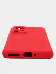 Красный чехол Xiaomi 12 Pro, Сяоми 12 Про, силиконовый, цветной, с мягким подкладом