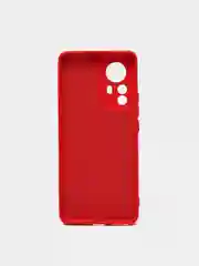 Красный чехол Xiaomi 12 Pro, Сяоми 12 Про, силиконовый, цветной, с мягким подкладом