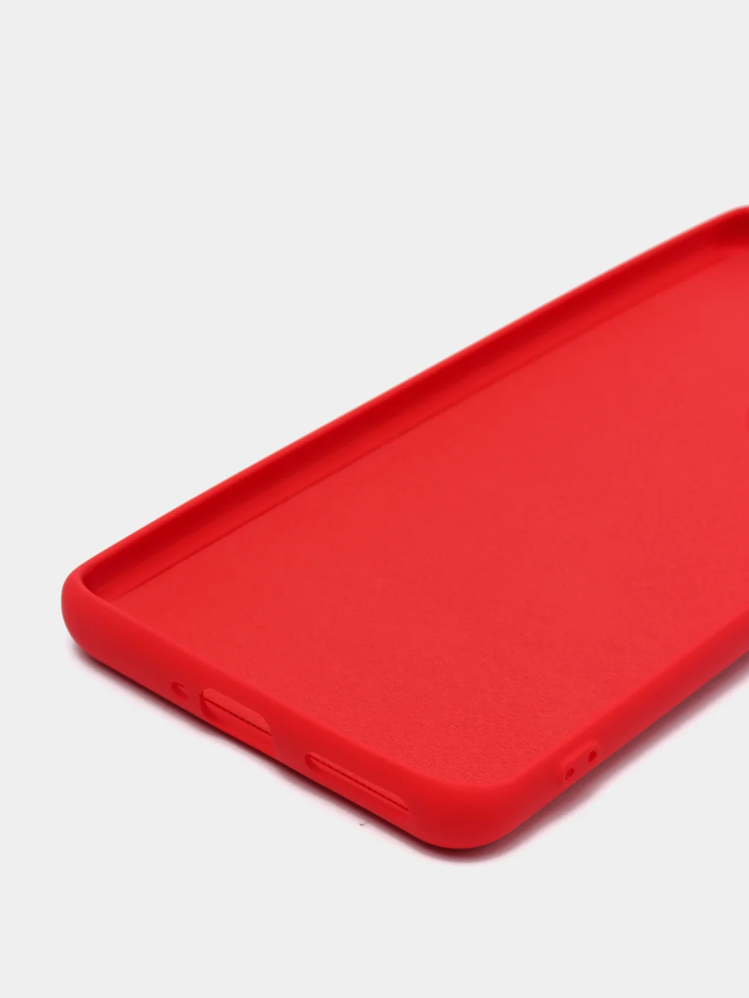 Красный чехол Xiaomi 12 Pro, Сяоми 12 Про, силиконовый, цветной, с мягким подкладом