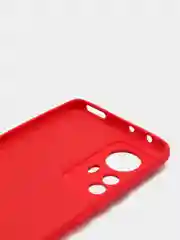 Красный чехол Xiaomi 12 Pro, Сяоми 12 Про, силиконовый, цветной, с мягким подкладом