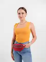 Красный сумка-бананка поясная, сумка через плечо, мужская, женская
