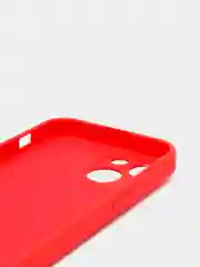 Красный силиконовый чехол с шёлковым покрытием для iPhone 13 Mini, 13 Pro Max