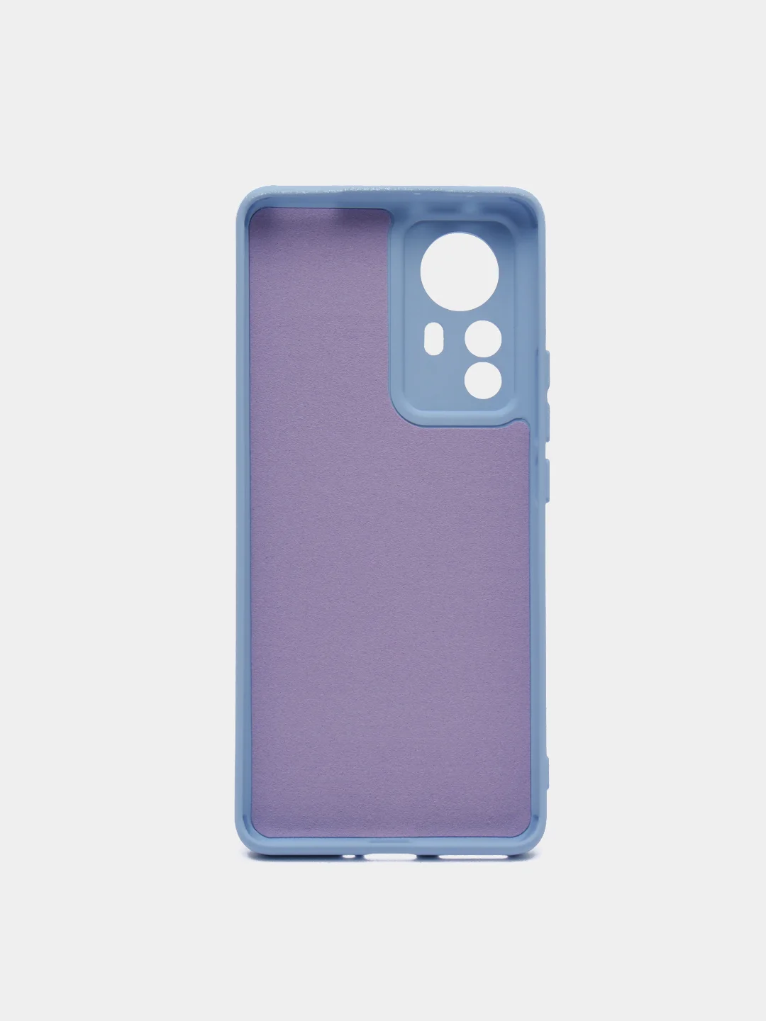 Голубой чехол Xiaomi 12 Pro, Сяоми 12 Про, силиконовый, цветной, с мягким подкладом