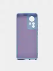 Голубой чехол Xiaomi 12 Pro, Сяоми 12 Про, силиконовый, цветной, с мягким подкладом