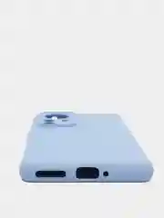 Голубой чехол Xiaomi 12 Pro, Сяоми 12 Про, силиконовый, цветной, с мягким подкладом