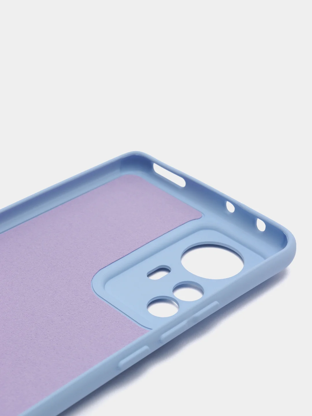 Голубой чехол Xiaomi 12 Pro, Сяоми 12 Про, силиконовый, цветной, с мягким подкладом