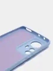 Голубой чехол Xiaomi 12 Pro, Сяоми 12 Про, силиконовый, цветной, с мягким подкладом